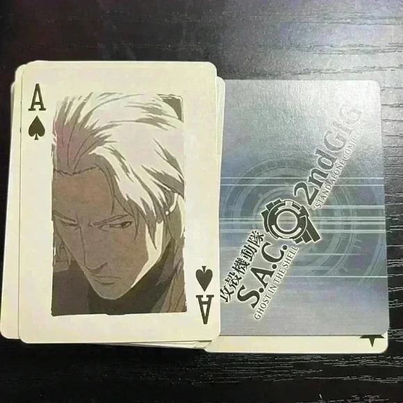 S.A.C. 2nd GIG Ghost In The Shell Stand Alone Complex Playing Poker Cards New - Picture 8 of 8
